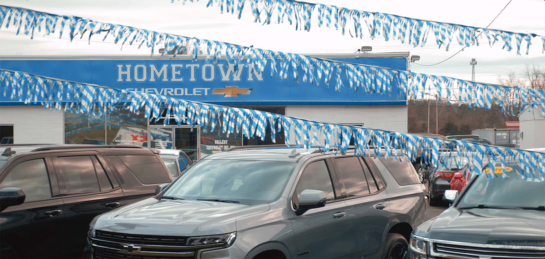 Your Hometown Chevy dealership lot in Waverly, OH